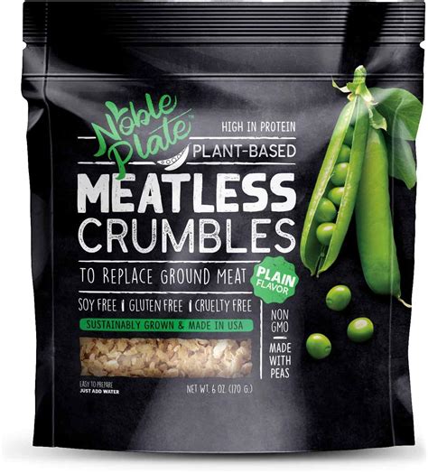 Amazon Meatless Crumbles Soy Free Non Gmo Vegan G Protein