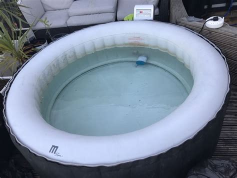 Mspa Silver Cloud Round Person Inflatable Hot Tub Spa Jacuzzi Fully Working For Sale From
