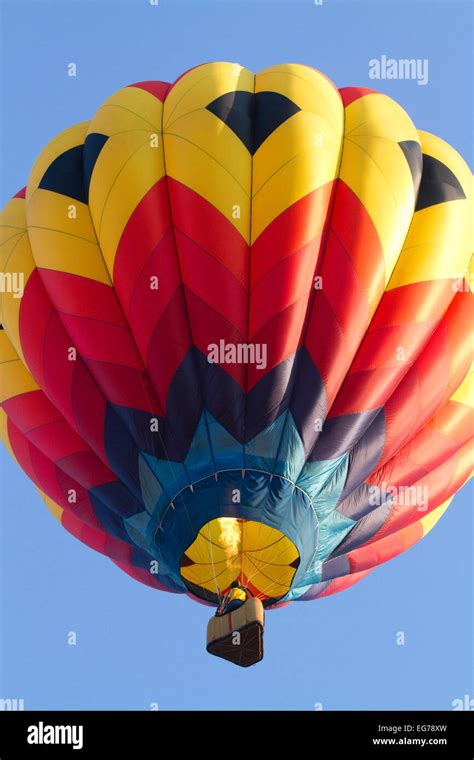 Hot Air Balloon Over Boise Idaho USA Stock Photo Alamy