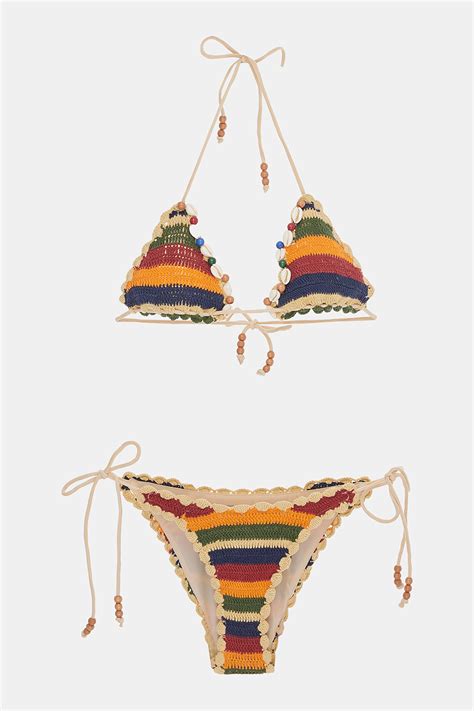 Outlet Kadın Its Now Cool Çok Renkli Desenli Bikini