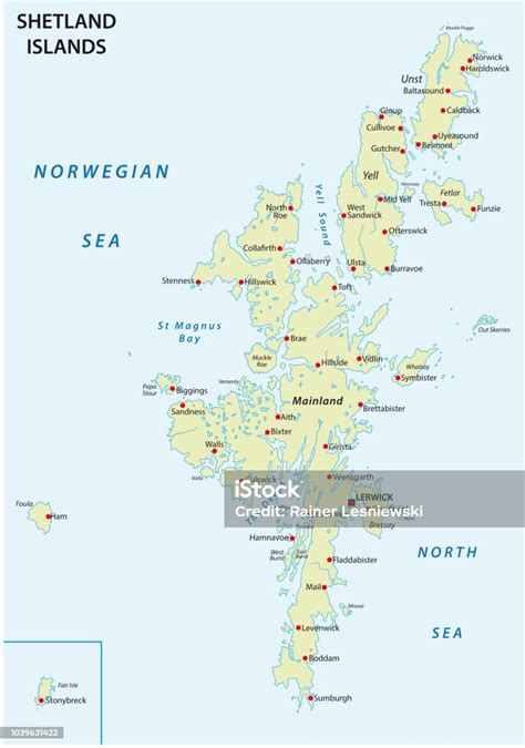 Shetland Islands Map Stock Illustration - Download Image Now - Blue ...