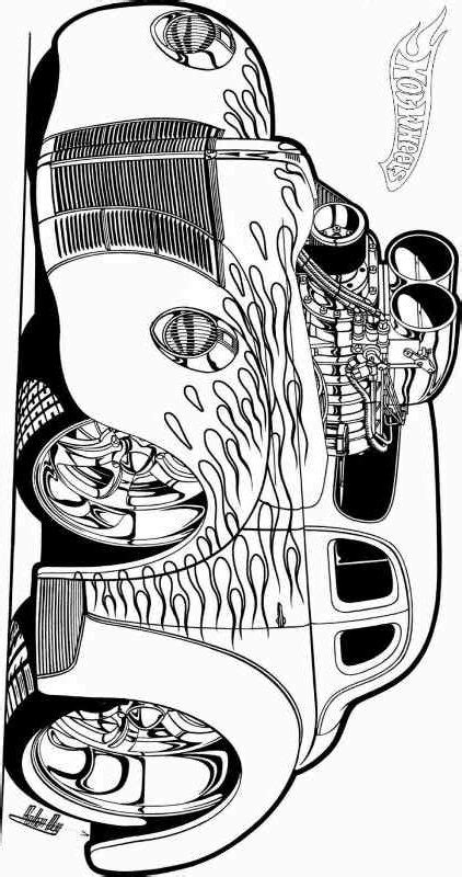 Kolorowanki Hot Wheels do wydruku dla chłopców