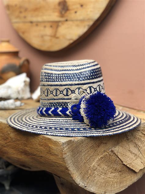 Sombrero Wayuu Vaquero Azul Bienvenidos A Nativos World