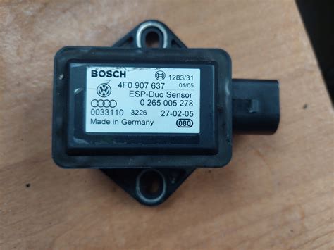 AUDI A4 B7 A6 C6 CZUJNIK SENSOR ESP 4F0907637 FV 4F0907637 za 288 zł z