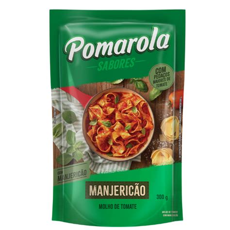 Molho De Tomate Pomarola Sabores Manjericao Sache G Rommac