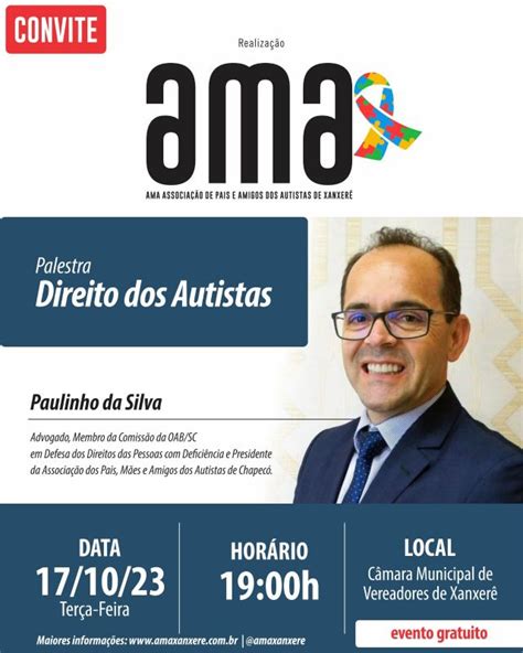 Ama Promove Palestra Gratuita Sobre Direitos Das Pessoas Com Autismo