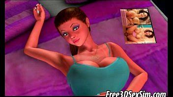 Busty 3D Cartoon Blonde Sucking On A Rock Hard Cock XVIDEOS