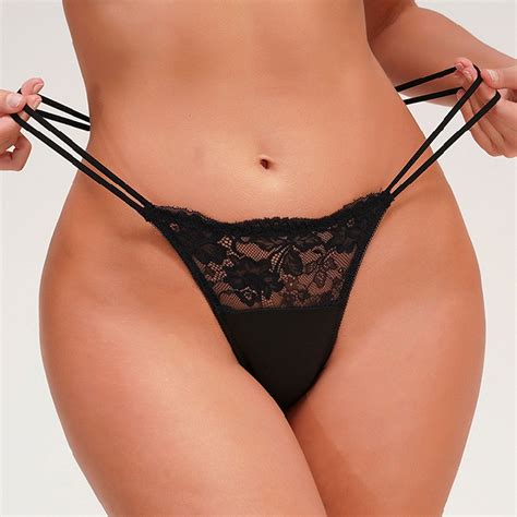 Dyfzdhu Thongs For Women Lace Panties Underwear Underwear Bikini Brief