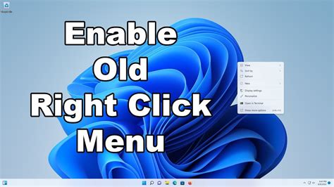 How To Show Old Right Click Menu Context Menu In Windows A Quick