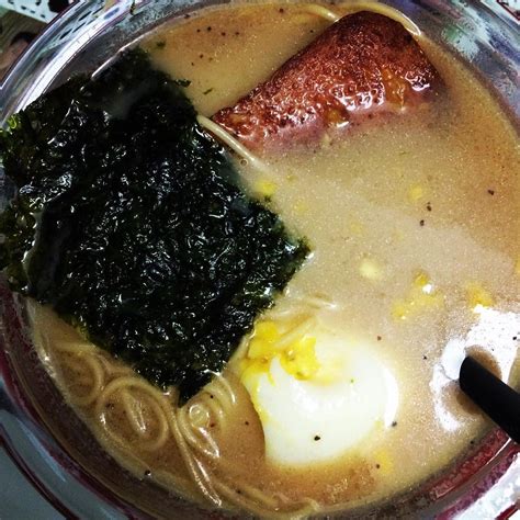 My Home Made Ramen With Spam Egg And Dried Seaweed👌😊🍲 Flickr