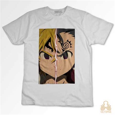 Camiseta Meliodas Y Zeldris Octopus Gr Fico