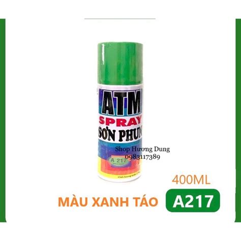 Sơn Phun Sơn Xịt Atm Màu Xanh Táo Xanh Lá Cây Nhạt A217 Shopee Việt Nam