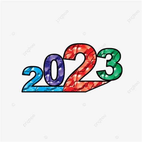 Happy New Year 2023 Logo Design Text Emboss, 2023 Logo, Happy New Year ...