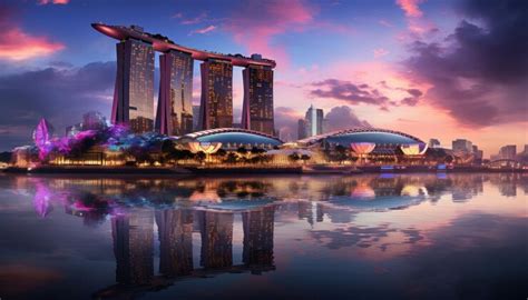 premium photo singapore landmark beautiful city landscape