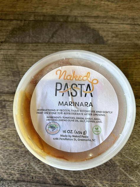 Naked Pasta Marinara Stock Barrel Stock Barrel