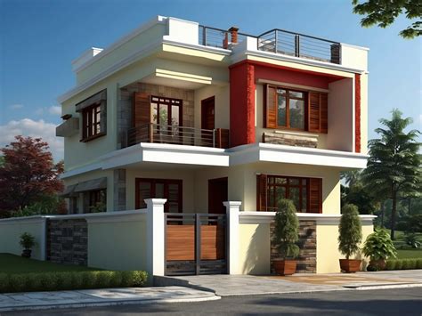 modern box house design  nepal