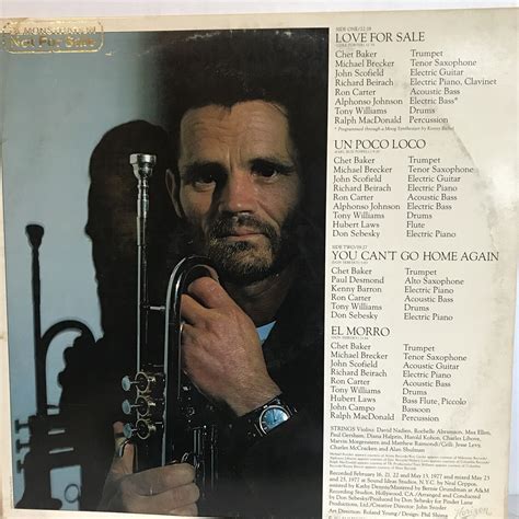 Rare Chet Baker You Can T Go Home Again Orig 77 Horizon Lp Gatefold Jazz Vgc H Ebay