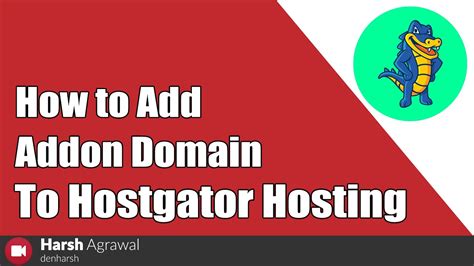 How To Add Addon Domain To Hostgator Hosting Youtube