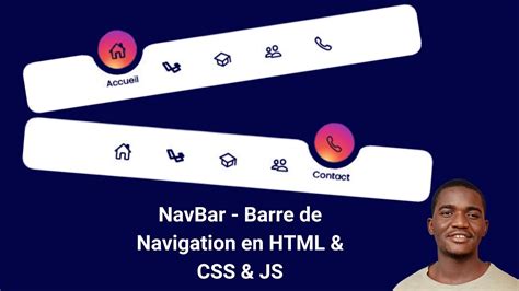 Creer Une Barre De Navigation En Html Css Et Javascript Create A