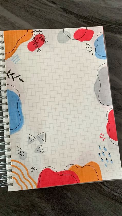 Easy Front Page Design For School Projects And Idea Note Journals