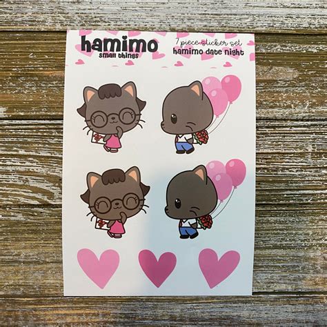 date night sticker sheet hamimo small