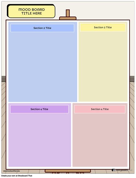Corporate Mood Board Template 1 Storyboard By Templates
