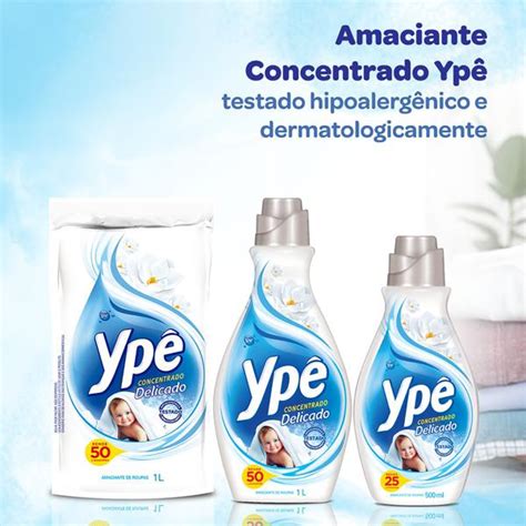 Amaciante De Roupa Concentrado Delicado Yp Frasco L Campelo