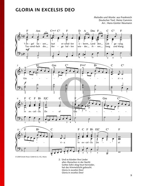 Gloria In Excelsis Deo Sheet Music Buy Cantata BWV 191 Gloria In
