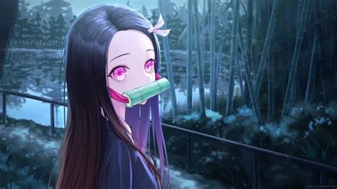 Nezuko Umbrella Butterfly Kimetsu No Yaiba Live Wallpaper Moewalls