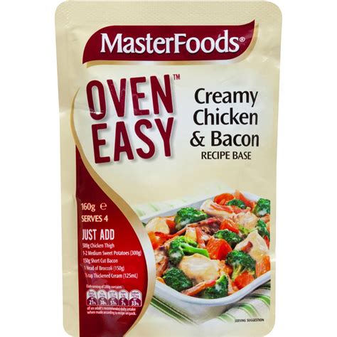 Masterfoods Recipe Base Creamy Chicken Bacon 160g Woolworths