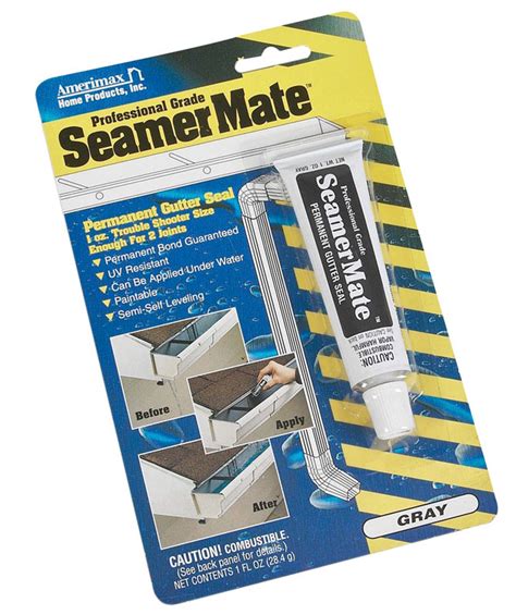 Amerimax Seamermate Gray Silicone Gutter Sealant 1 Oz Paintplace New York