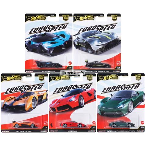Hot Wheels Euro Speed Premium Car Culture 2025 BUGATTI BOLIDE ASTON MARTIN VANTAGE GTE LAFERRARI