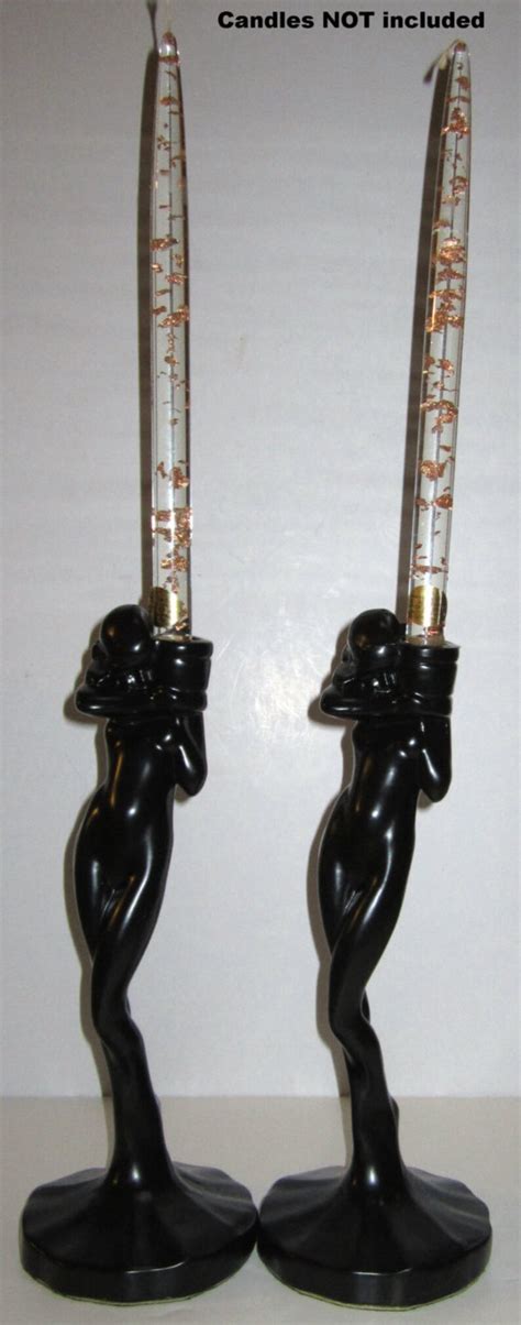 Frankart Nymph Standing Nude Candlestick Art Deco In A Etsy