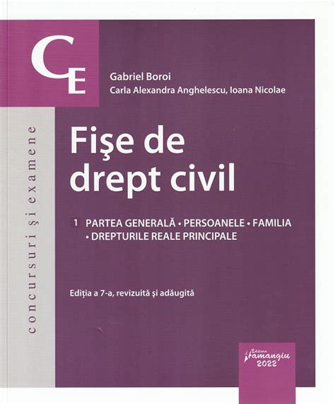 Fise De Drept Civil Ed 7 Gabriel Boroi Carla Alexandra Anghelescu