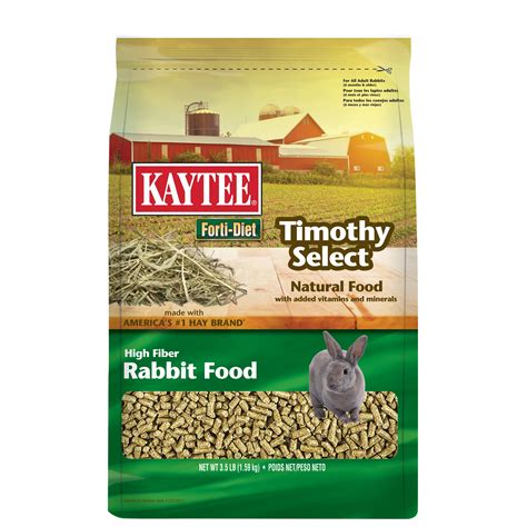 Kaytee Forti Diet Timothy Select Rabbit Food 3.5 Pounds - Walmart.com