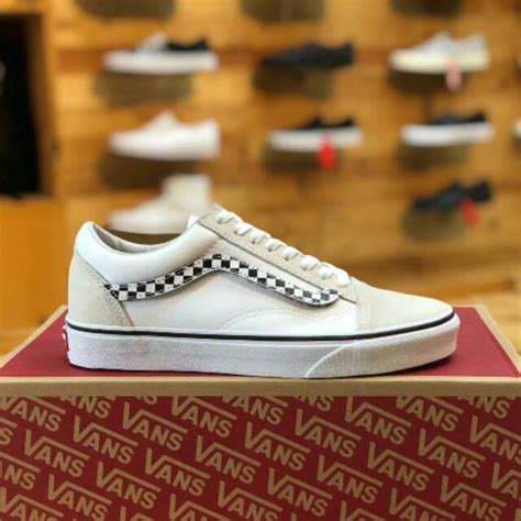 Jual Vans Old Skool Sidestripe V True White Indonesia Shopee Indonesia