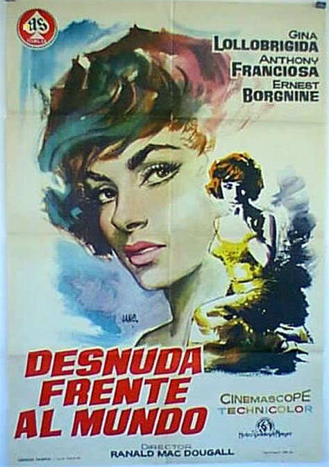 DESNUDA FRENTE AL MUNDO MOVIE POSTER GO NAKED IN THE WORLD MOVIE POSTER