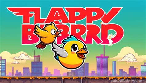 Flappy Bird Game Cover Image Stable Diffusion Online