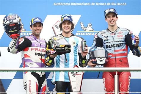 MotoGP Argentina GP Bezzecchi Takes Maiden Win For VR46 Team