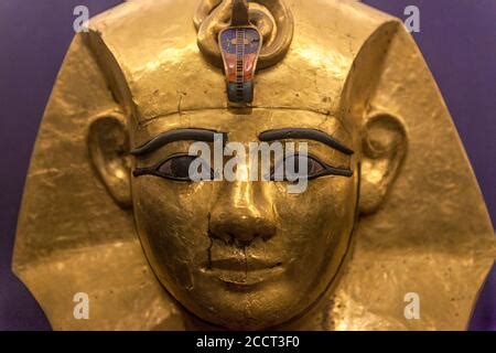 Golden Mask Of Ancient Egyptian Pharaoh Tutankhamun In The Cairo