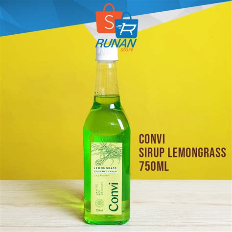 Jual Sirup Lemongrass Convi Gourmet Syrup Premium 750 Ml Sirup Rasa Sereh Shopee Indonesia