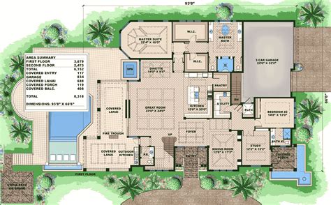 5 Bed House Plan With Great Outdoor Entertaining Spaces 66375we