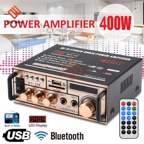 Jual Mini Hifi Digital Bluetooth Audio Power Amplifier V V Ch