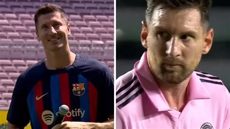 Leo Messi Zagra Z Lewandowskim Dru Yna Argenty Czyka Podj A Decyzj