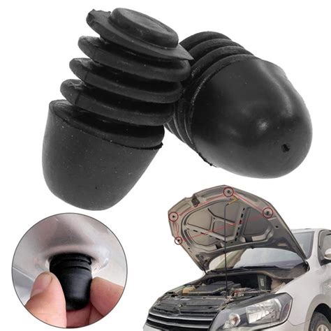 2pcs Car Rubber Bumper Bonnet Hood Lid Stop Buffer Tailgate Cushion