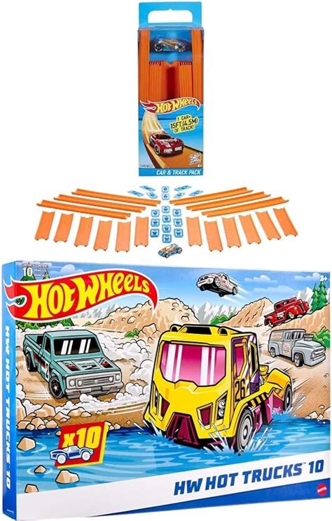 Amazon Bundle Of Hot Wheels Track Builder Straight Track Set