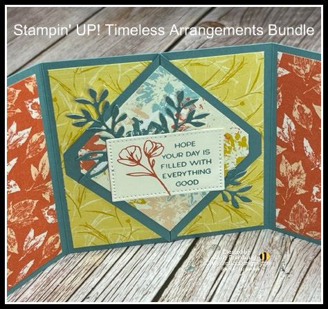 Stampin UP Timeless Arrangements Bundle Triple Diamond Fun Fold Video