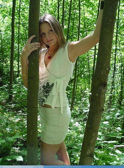 Pictures Of Josie Model Showing Her Tits In The Woods Porn Pictures