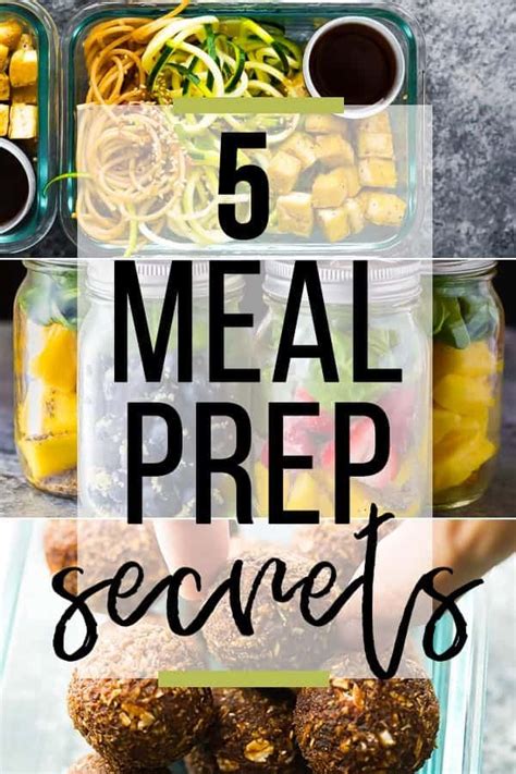 5 meal prep secrets – Artofit