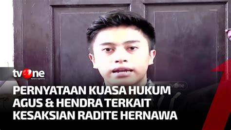 Kuasa Hukum Hendra Kurniawan Agus Nurpatria Tanggapi Kesaksian Radite